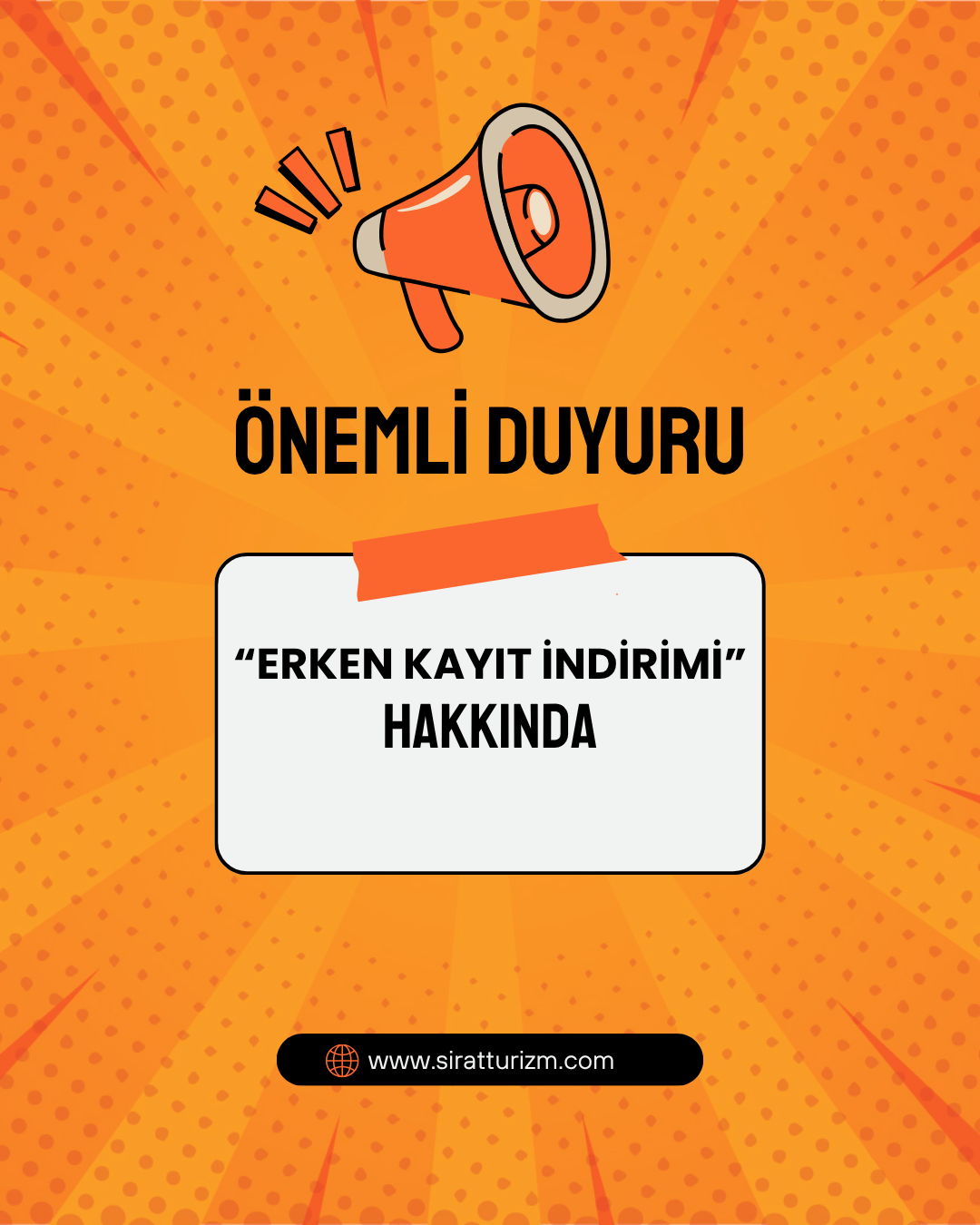 ERKEN KAYIT İNDİRİMİ HAKKINDA